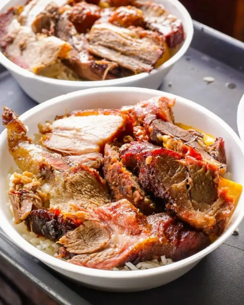 2 Marmitex Grande Com Churrasco